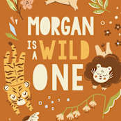 "Go Wild" - Children's Birthday Party Invitations in Amber by Vivian Yiwing - Detail