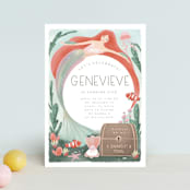 "Treasures of the Sea" - Children's Birthday Party Invitations in Aquamarine by Grae - Front