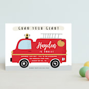 "Fired Up!" - Children's Birthday Party Invitations in Cherry by Oma N. Ramkhelawan - Front