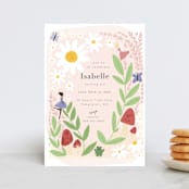"Fairies" - Children's Birthday Party Invitations in Rose by Hudson meet Rose - Front