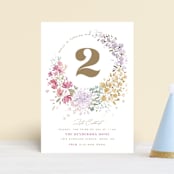 "Garden Party" - Children's Birthday Party Invitations in Confetti by Leah Bisch - Front