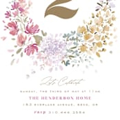 "Garden Party" - Children's Birthday Party Invitations in Confetti by Leah Bisch - Detail