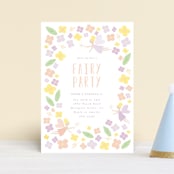 "fairy garden" - Children's Birthday Party Invitations in Peach by Angela Thompson - Front