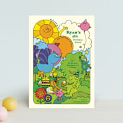 "Birthday Groove" - Children's Birthday Party Invitations in Summer by Morgan Ramberg - Front