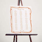 "Giardino" - Custom Seating Charts in Flame by Pati Cascino - In Use