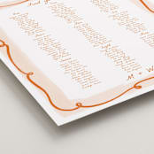 "Giardino" - Custom Seating Charts in Flame by Pati Cascino - Detail