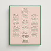 "cotillion" - Custom Seating Charts in Peach by Megan Davis - Front
