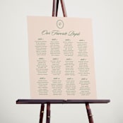 "Scripted" - Custom Seating Charts in Emerald by Creo Study - In Use