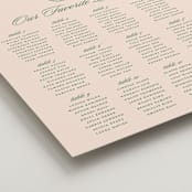 "Scripted" - Custom Seating Charts in Emerald by Creo Study - Detail