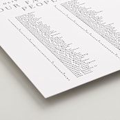 "Classy Type" - Custom Seating Charts in Lily by Hooray Creative - Detail