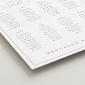 "Overlapping" - Custom Seating Charts in Cotton by Amy Kross - Detail