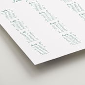 "Palm Tree Crest" - Custom Seating Charts in Palm by Erika Firm - Detail