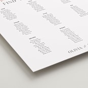 "Timeless Blooms" - Custom Seating Charts in Peony by Susan Moyal - Detail