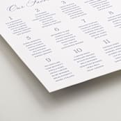 "watercolor flowers crest" - Custom Seating Charts in Dusty Blue by Cass Loh - Detail