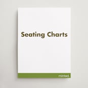"Portrait Custom" - Custom Seating Charts in Charcoal by Minted Custom - Front