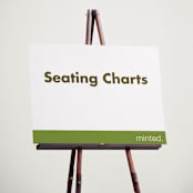 "Portrait" - Custom Seating Charts in Charcoal by Minted - In Use