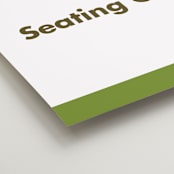 "Portrait" - Custom Seating Charts in Charcoal by Minted - Detail