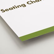 "Portrait" - Custom Seating Charts in Charcoal by Minted - Detail