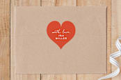 "With Heart" - Custom Stickers in Tomato by Up Up Creative - Front