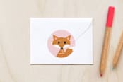"Fox Friend" - Custom Stickers in Bubblegum by Carolyn MacLaren - In Use