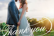 "Modern Thank You" - Custom Stickers in Cloud by Carolyn MacLaren - In Use