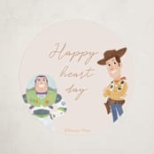 "Disney and Pixar's Toy Story Friendship" - Custom Stickers in Taupe by Sabrin Deirani - Front