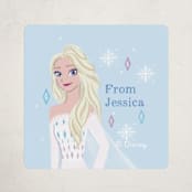 "Elsa Portrait" - Custom Stickers in Sky by Cass Loh - Front