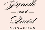 "Elegant Names" - Custom Stickers in Blush by Stacey Meacham - In Use