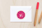 "Prize Ribbon" - Custom Stickers in Raspberry by Jody Wody - In Use