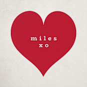 "Little Heart" - Custom Stickers in Ink by Hudson meet Rose - Front