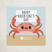 "Crabby" - Custom Stickers in Sky by Oma N. Ramkhelawan - Front
