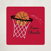 "Best Swishes" - Custom Stickers in Cherry by Erica Krystek - Front