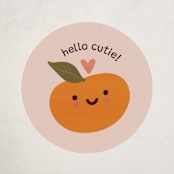 "Real Cutie" - Custom Stickers in Cupcake by Ani Somi - Front