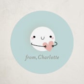 "Pearl-fect friend!" - Custom Stickers in Sea by Itsy Belle Studio - Front