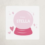 "Valentine MASH" - Custom Stickers in Cotton Candy by Jessie Steury - Front