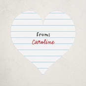 "Valentine Mad Libs" - Custom Stickers in Cherry by Shirley Lin Schneider - Front