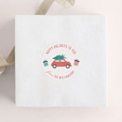 "Holiday Icons" - Custom Stickers in Cream by Rebecca Humphreys - Front