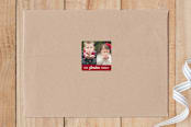 "Merry Shapes" - Custom Stickers in Berry by Shari Margolin - Front