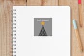 "Light Up" - Custom Stickers in Comfort Grey by Debra Pruskowski - Front