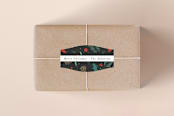"Christmas Cuttings" - Custom Stickers in Coal by Tatiana Nogueiras - Front