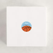 "Basketball" - Custom Stickers in Skyblue by Erin L. Wilson - In Use