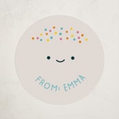 "Coolest" - Custom Stickers in Bluebell by Annie Holmquist - Front