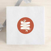 "Good Tidings" - Custom Stickers in Charcoal by Kiley Bennett - Front