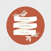 "Good Tidings" - Custom Stickers in Charcoal by Kiley Bennett - In Use
