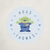 "Disney and Pixar's Buzz Lightyear Infinity Friendship" - Custom Stickers in Bluebell by Sabrin Deirani - Front