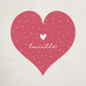 "Valentine Cutie" - Custom Stickers in Pink Lemonade by Pixel and Hank - Front