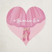 "Heart Twirl" - Custom Stickers in Blush by Gina Grittner - Front