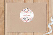 "Jumping Reindeer" - Custom Stickers in Fruit Punch by Phrosné Barwood - Front