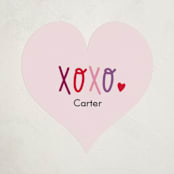 "Happy Heart" - Custom Stickers in Cotton Candy by Stacey Meacham - Front