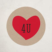 "I Like You A Bot" - Custom Stickers in Cherry by Jen Owens - Front